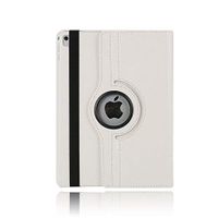 YiMiky iPad Pro 9.7 Case with Stand, PU Leather Slim Lightweight 360 Degrees Rotating Folio Stand Smart Protective Case for 9.7'iPad Pro 9.7(White)