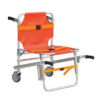 XIHAA Stair Chair, Foldable Medical Emergency Single Person Operation Stair Chair, Paramedic Patient Transport 2 Wheels Evacuation Chair, Orange Load Capacity: 350 Lbs