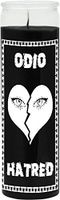 Indio Products Hate Black Candle - Silkscreen 1 Color 7 Day