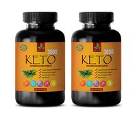 Fat Burner Supplements for Women - Keto 3000 - EXOGENOUS Ketone Complex - Keto Supplements for Weight Loss - 2 Bottles 120 Capsules