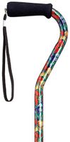 Unisex Offset Handle Cane Color: Summer Garden