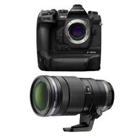 Olympus OM-D E-M1X Mirrorless Digital Camera Body M. Zuiko Digital ED 40-150mm F2.8 Pro Lens, Black