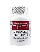 Cardiovascular Research Manganese Picolinate, White, 60 Count