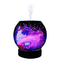 EssentialLitez Essential Oil Diffuser Ultrasonic Handcrafted 120ml Aroma Essential Oil Cool Mist Humidifier with Adjustable Mist Mode, Auto Shut-off and 7 Color LED Lights Changing (Galaxy)