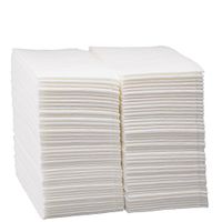 100 Count Luxury Linen Feel Disposable Guest Hand Towels in Bulk, Soft & Absorbent Cloth Like Paper Napkin for Bathroom, Kitchen, Weddings, Parties, Dinners or Events, White by eDayDeal