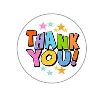 Thank You Envelope Seals - 1.2" Thank You Stickers - 144 Stickers (Fun)