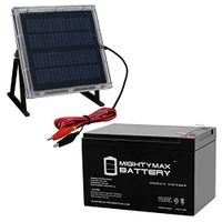 Mighty Max Battery 12V 12AH Battery for Data Shield 400 + 12V Solar Panel Charger Brand Product
