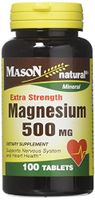 Mason Vitamins Magnesium 500mg Extra Strength Tablets, 100 Count
