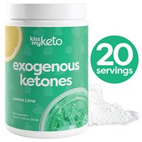 Kiss My Keto Base Exogenous Ketones Supplement BHB Keto Powder — Lemon-Lime Keto Drink Mix | Exogenous Ketone Base GoBHB Salts Keto Supplement for Ketogenic Diets, Support Ketosis (20 Servings)