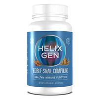Helix Gen Dietary Supplements – 100% Natural Components, Gluten Free - Healthy Immune Function, Prepared from Snail Powder and Turmeric for Joints Support – 60 Capsules