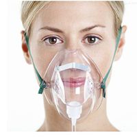 Adult Oxygen Mask with 6.6' Tubing - Soft - XL Size - 10 Pack