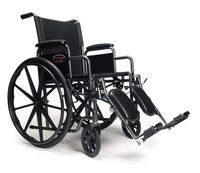 Everest & Jennings 3H010120 Advantage Wheelchair, Detachable Desk Arm, Swing Away Footrest, 18" x 16", Black