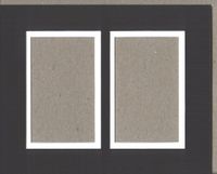 Pack of 5 11x14 Black & White Double Picture Mat, for 2 5x7 Pictures