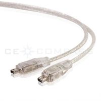 1.5M 4 to 4 Pin Mini B Male M/M IEEE-1394 iLink FireWire DV Cable