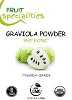 Graviola (Soursop) FRUIT Powder, All-Natural Pure Graviola Fruit Powder, Annona Muricata Guanabana (3.52 oz)