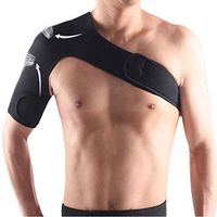ZXGFA Adjustable Shoulder Brace, Adjustable Women and Men Shoulder Support Strap and Posture Corrector Wrap for Rotator Cuff, Dislocated AC Joint, Sprain, Tendinitis