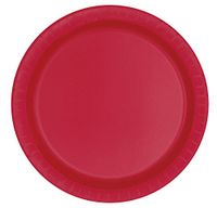 Red Paper Cake Plates, 8ct