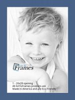 ArtToFrames MAT-171-20x28-Royal Custom Mat for Picture Frame, 20x28, Yorktown Blue