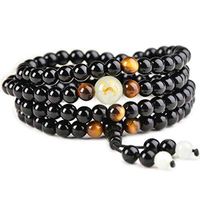 Dragon Honor 2019 Sleep Aid Magnetic Therapy Obsidian Bracelet (6MM)
