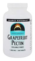 Source Naturals Grapefruit Pectin, Soluble Fiber - 1000 mg Dietary Supplement - 240 Tablets