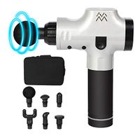 LONABR Massage Gun Deep Tissue Percussion Muscle Massager Handheld Body Massager with 20 Adjustable Speeds and 6 Heads for Pain Relief
