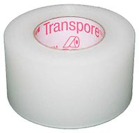 3M Healthcare Transpore Standard Hypoallergenic Porous Plastic Surgical Tape 1" x 10 yds, Clear, Water Resistant, Latex-