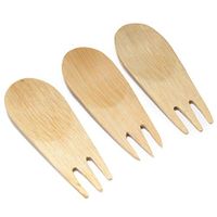 BambooMN Brand - 3.25" Disposable Bamboo Veneer Tasting Sporks, 24 pcs