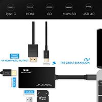 USB C Hub, Suntrsi Type C Hub adapter with USB C 3.0 Ports,Card Reader, Type C Charging port, HDMI Output for MacBook Pro, Google Pixel & more Type C devices