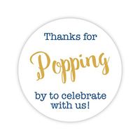 36ct, Thanks for Popping by Stickers, Thanks for Celebrating with Us Stickers (#381-C-NG)