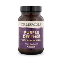 Dr. Mercola, Purple Defense with Resveratrol, 90 Servings (90 Capsules), Supports Memory and Concentration, Supports Immune System Health, Non GMO, Soy-Free, Gluten Free