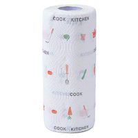 Liveday Disposable Kitchen Tissue Water-Absorbing Oil-Absorbing Paper Towel Wet Dry Use Printed for Home Kitchen