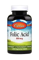 Carlson - Folic Acid, 800 mcg, Provides Important Prenatal Support, 1000 tablets