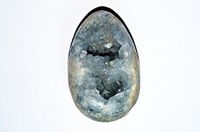 Besthk Natural Blue Celestite Crystal Cluster from Madagascar (2lb-3lb)