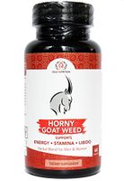 Horny Goat Weed - Premium Formula Extract for Men & Women - Natural Herbs - Energy Booster - Maca Root, Tribulus, L Arginine, Ginseng, Tongkat - Energy, Stamina & Performance - 60 Dosage Capsules
