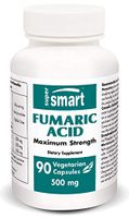 Supersmart - Fumaric Acid 500 mg - Found Naturally in The Skin, This Ingredient is Used in The Nutritional Treatment of Psoriasis - Non-GMO - 90 Vegetarian Capsules.