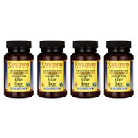 Swanson Amino Acid Ajipure Glycine Pharmaceutical Grade 500 Milligrams 60 Veg Capsules (4 Pack)