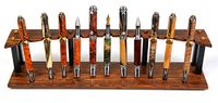 Bocote and Ebony Upright Stand - 11 Pen