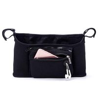 HNYG Wheelchair Bag with Removable Pocket, Universal Mobility Scooter Pouch, Durable Rollator and Walker Frame Storage Case, Wheelchair Bag (Black)