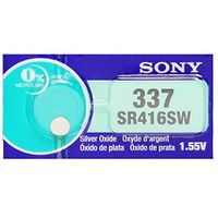 Sony 337 (SR416SW) 1.55V Silver Oxide 0%Hg Mercury Free Watch Battery (1 Battery)