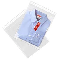 Spartan Industrial || 200 Count - 10” X 13” Self Seal Clear Cello Cellophane Resealable Poly Bags for Packaging, Clothing & T Shirts (More Sizes Available) - Reinforced