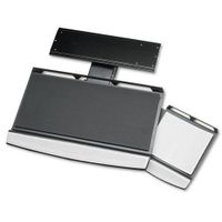 Fellowes 8031301 Office Suites Adjustable Keyboard Manager, 21-1/4w x 10d, Black/Silver