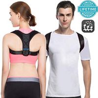 AicLuze Sports Back Posture Brace Support, Adjustable Posture Corrector for Women Men, Effective Comfortable Back Support Posture Brace for Shoulder and Back Pain Relief [Newest]