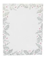 Gartner Studios Silver Leaf Foil Holiday Stationery Paper, 40 count