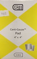Certi-Gauze Pads - 4” x 4” - 25/Bag Certified 231-213