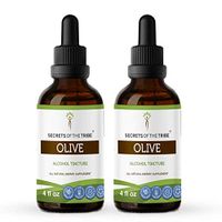 Olive Tincture Alcohol Extract, Organic Olive Olea europaea Immune System Health/Antioxidant Properties (2x4 FL OZ)