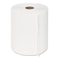 GEN 1915 Hardwound Roll Towels, 1-Ply, White, 8" x 600 ft, 12 Rolls/Carton