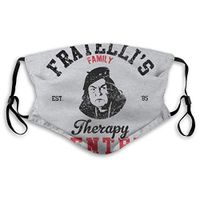 The Goonies Fratelli Family Therapy Centre Unisex Face Masks Washable Dust Mask with Filter Replaceable Black