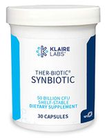 Klaire Labs Ther-Biotic Synbiotic Probiotics - 50 Billion CFU Probiotics for Immune & GI Support - 7 Strains - Delayed Release Prebiotics and Probiotics - Shelf-Stable, Dairy Free & Non GMO (30 Caps)