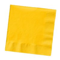 Creative Converting Touch of Color 200 Count 2-Ply Paper Beverage Napkins, School Bus Yellow , one size - 251021