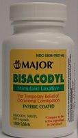Bisacodyl 5MG Generic for Dulcolax Laxative Coated Tablets Bottle of 1000 ea